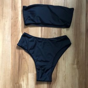Cupshe high waisted strapless swimsuit